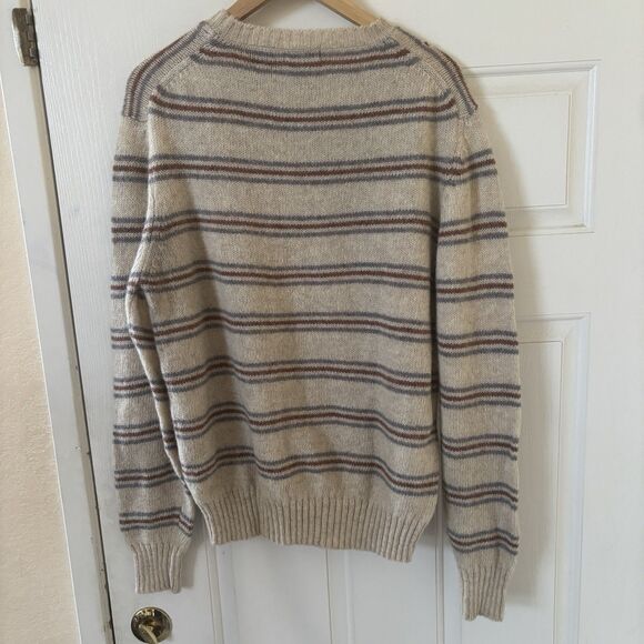 Vintage Centura Mens Grandpa Sweater Shetland Wool Size Large Knit Pullover 90s - Picture 11 of 13